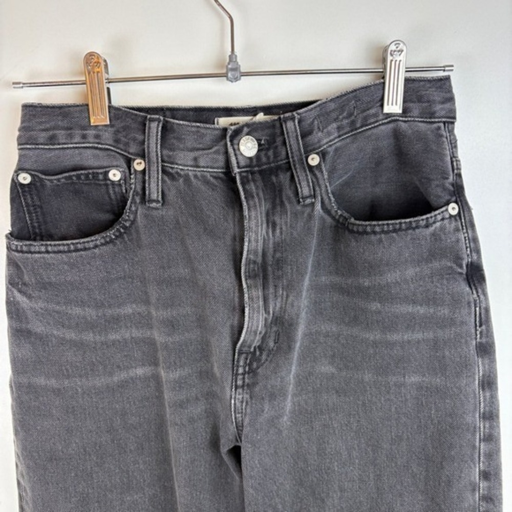 Madewell Balloon Jeans Charcoal Grey High Rise Size 26 - Picture 3 of 8